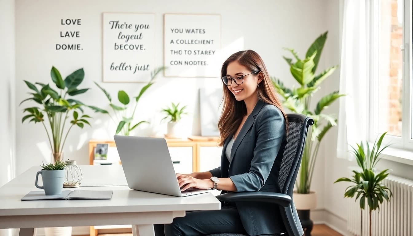 Learn how to improve posture with a professional woman demonstrating ergonomic seating.