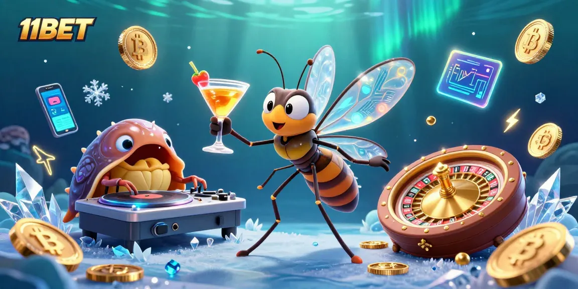 Experience exhilarating gaming at 11BET with unique characters and vibrant casino elements enriching the atmosphere.