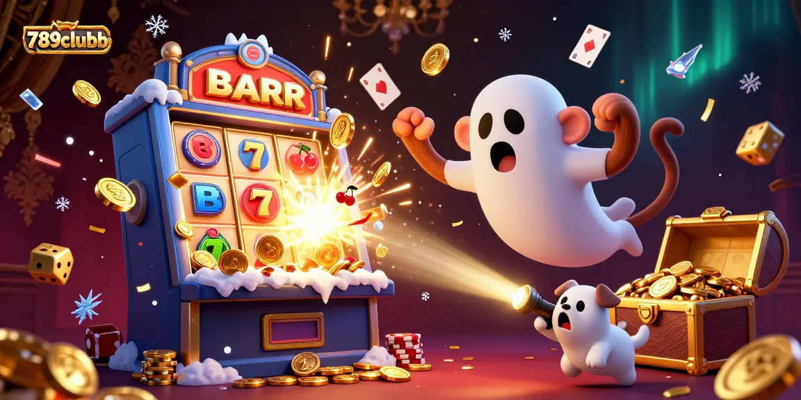 Experience thrilling gameplay at 789clubb with our vibrant casino illustration showcasing slot jackpots and interactive elements.