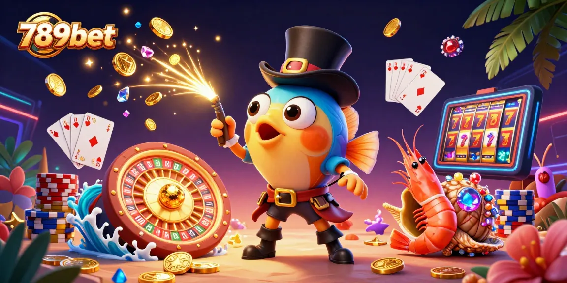 Win big with 789bet's vibrant gaming scene featuring dazzling treasures and charismatic sea characters.