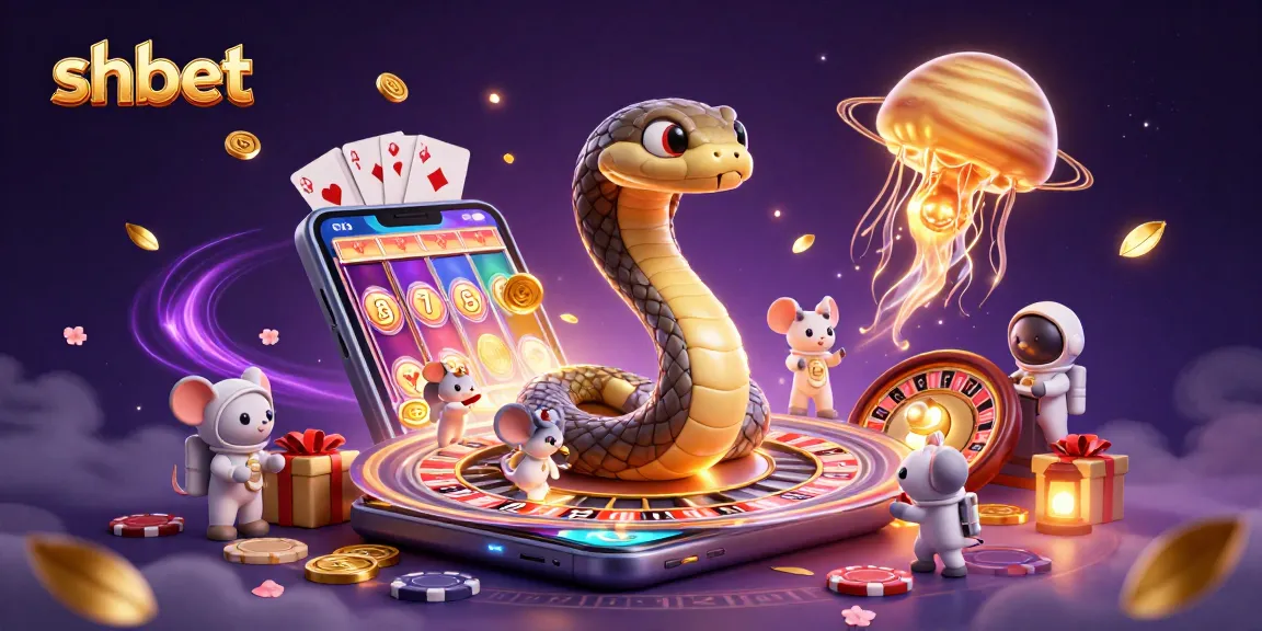 Win big at shbet with dynamic gaming elements in a vibrant 3D casino scene.