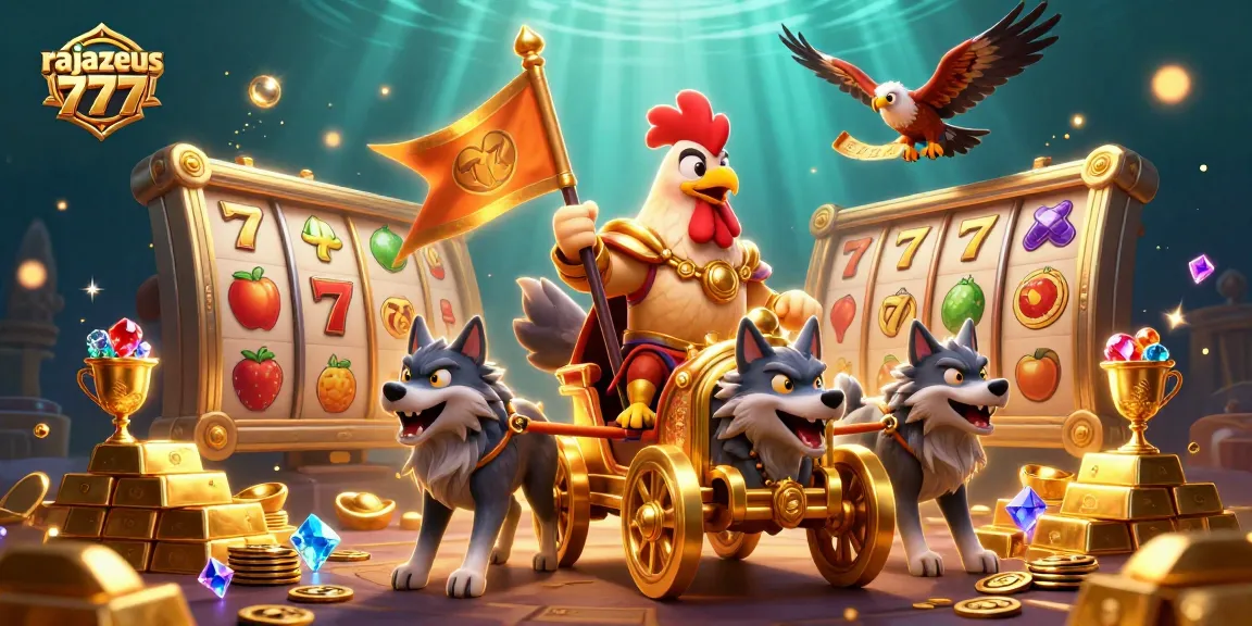 Spin the reels of rajazeus 777 with exciting bonuses and treasures in this vibrant casino scene.