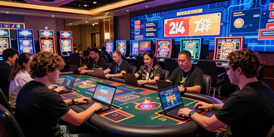 Players enjoying a credit card casino experience with engaging games and vibrant atmosphere.