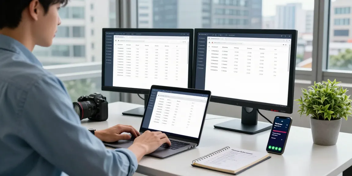 Engaging desktop scene showcasing a phone number lookup tool in action, emphasizing tech-savvy and proactive call management.