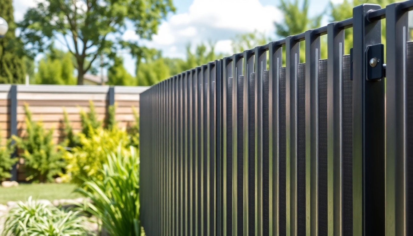 Explore stylish metal fence panels at www.metalfencepanels.co.uk, showcasing robust design in a garden setting.
