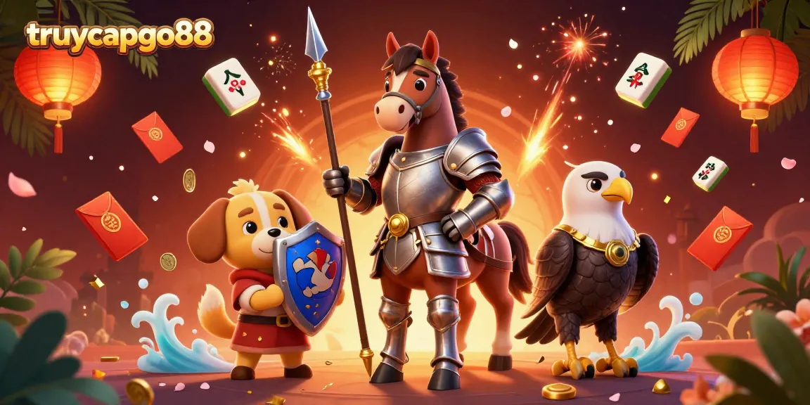 Engage in thrilling gameplay at truycapgo88 featuring vibrant casino elements and charismatic characters.